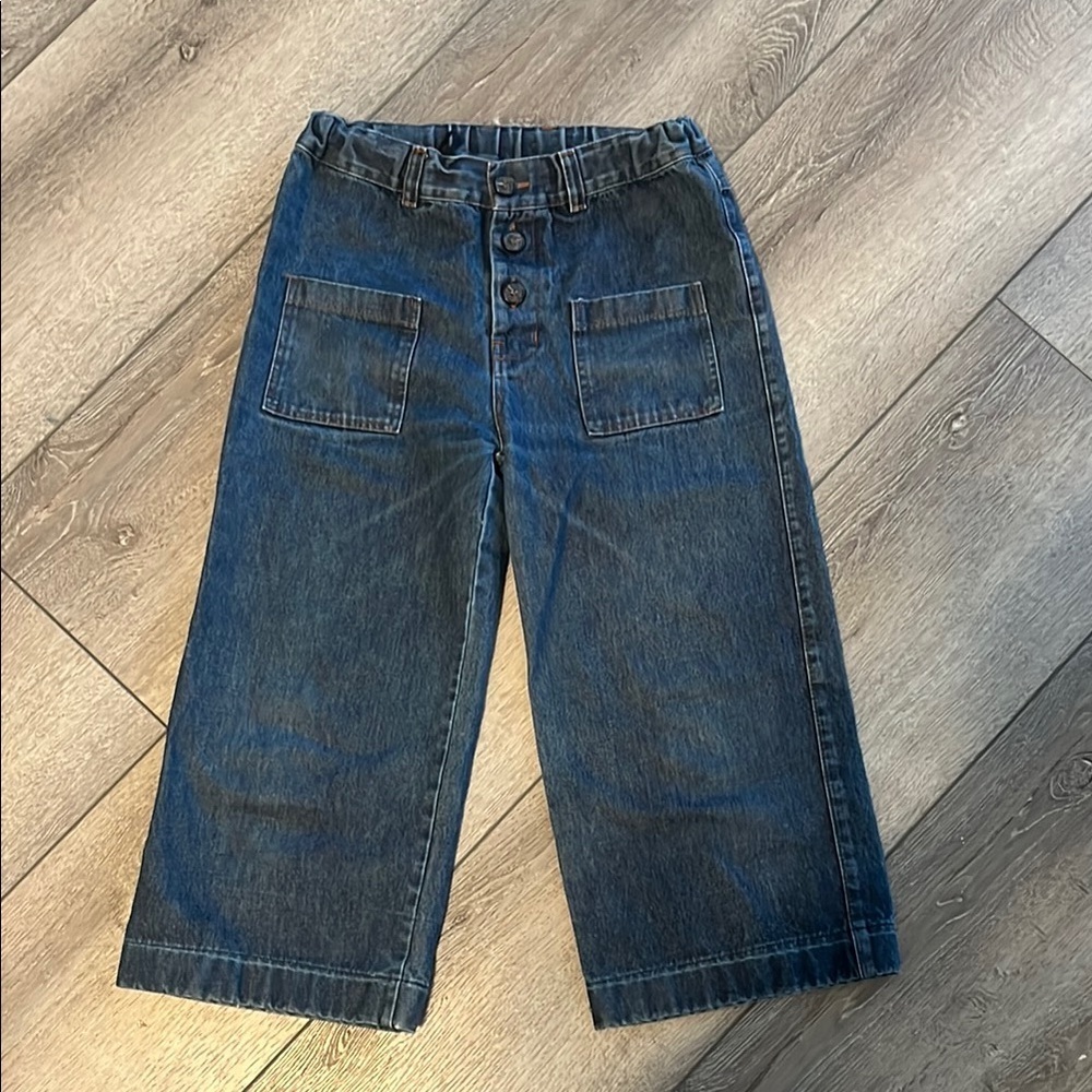 Tocoto Vintage wide leg crop jeans size 10